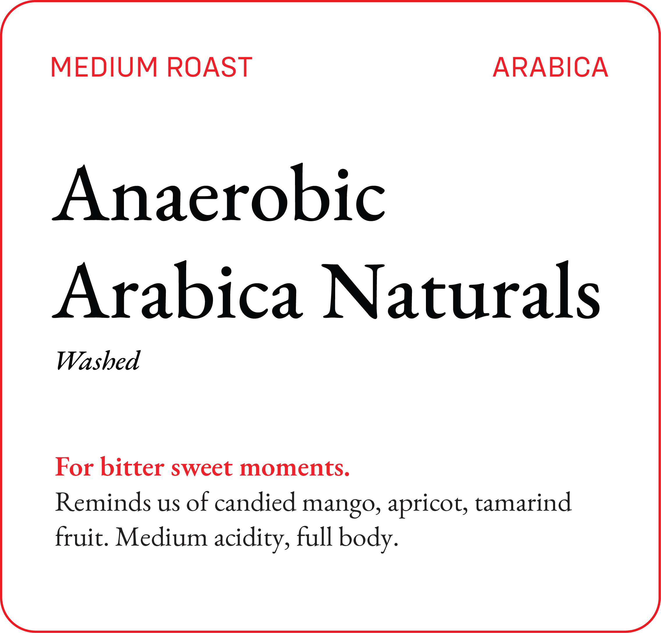 Anaerobic Arabica Naturals — Bili Hu