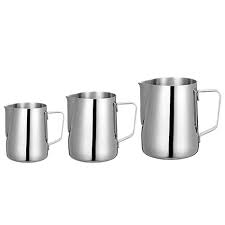 Stainless Steel Milk Pitchers (300 ML/600ML/900ML)