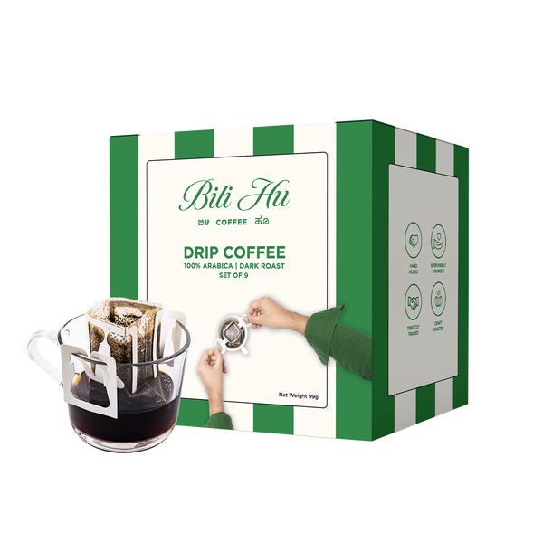 Hot Coffee Drip Bags, Dark Roast