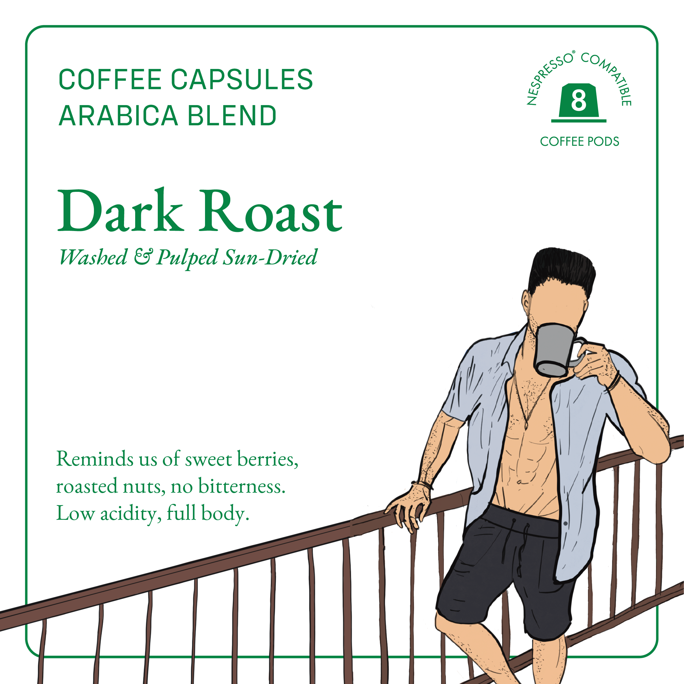 Dark Roast Coffee Capsules | BiliHu