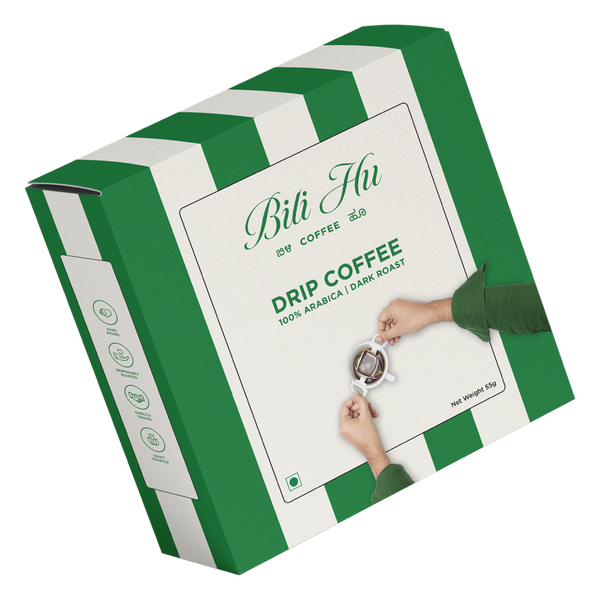 Hot Coffee Drip Bags, Dark Roast (Set of 5)