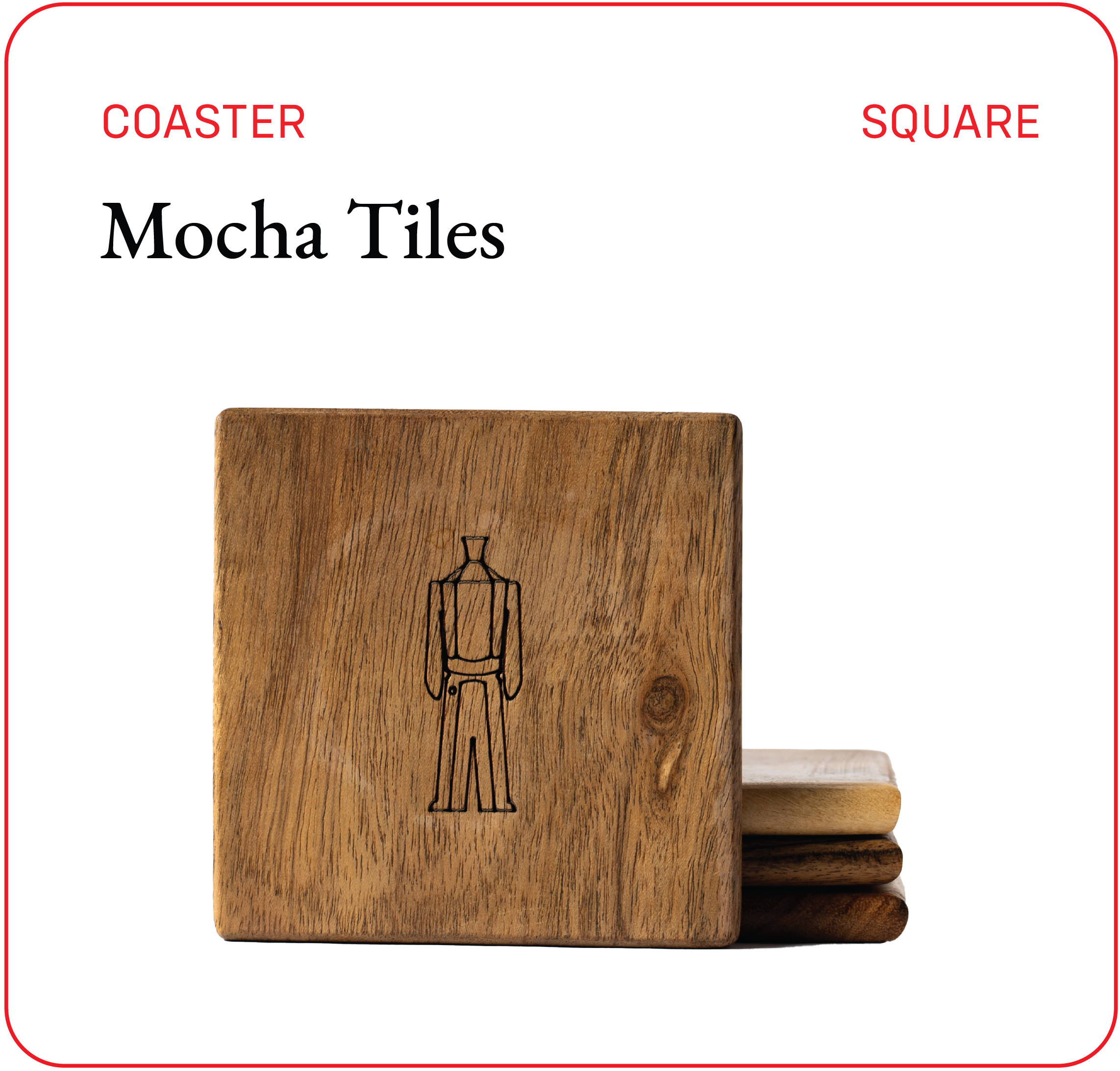 Mocha Tiles (Set of 2) — Bili Hu