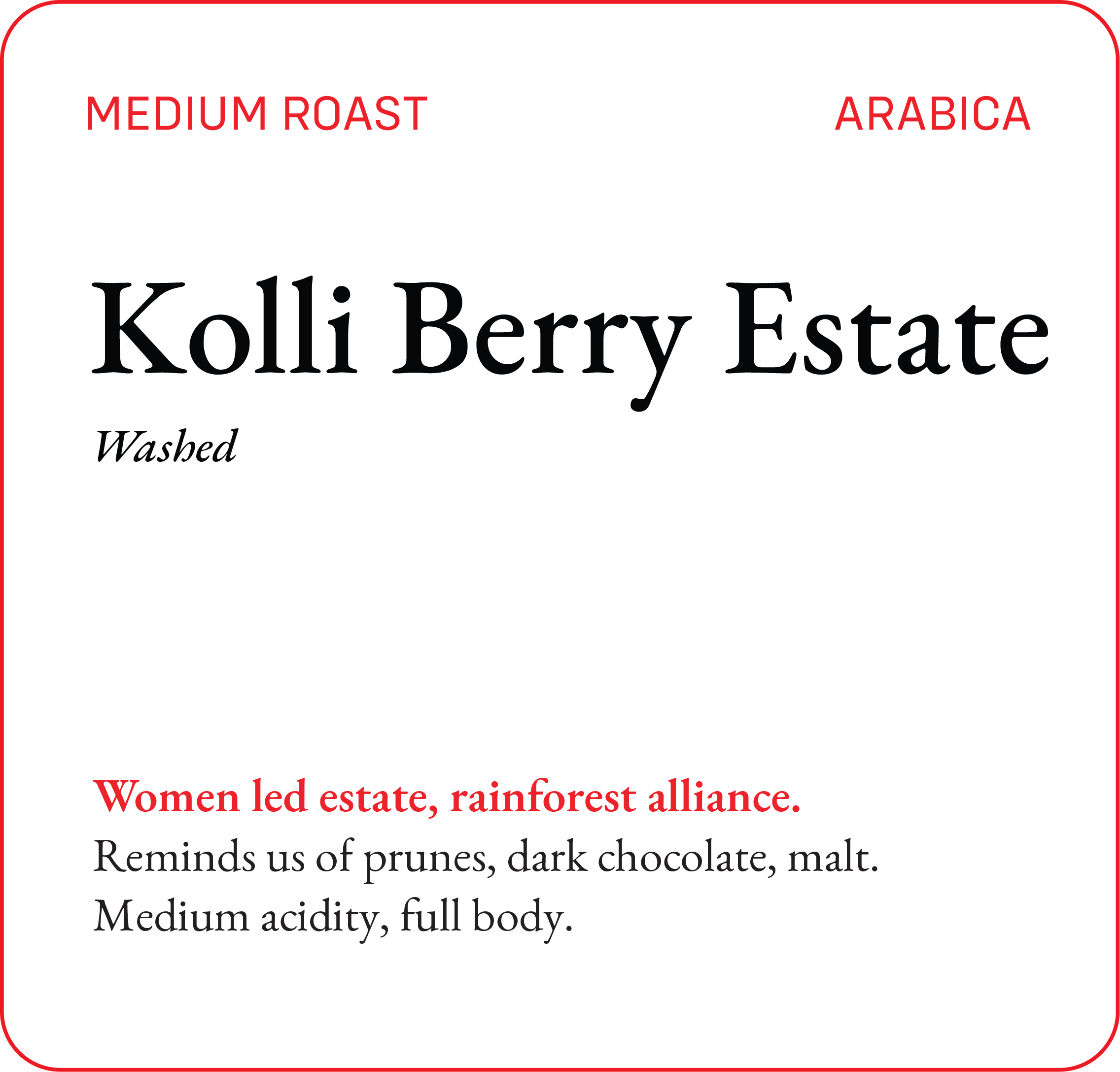 Kolli Berry Estate — Bili Hu