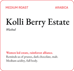 Kolli Berry Estate Ground Coffee with Premium Indian Coffee - Bili Hu