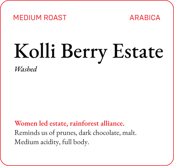 Kolli Berry Estate Ground Coffee with Premium Indian Coffee - Bili Hu