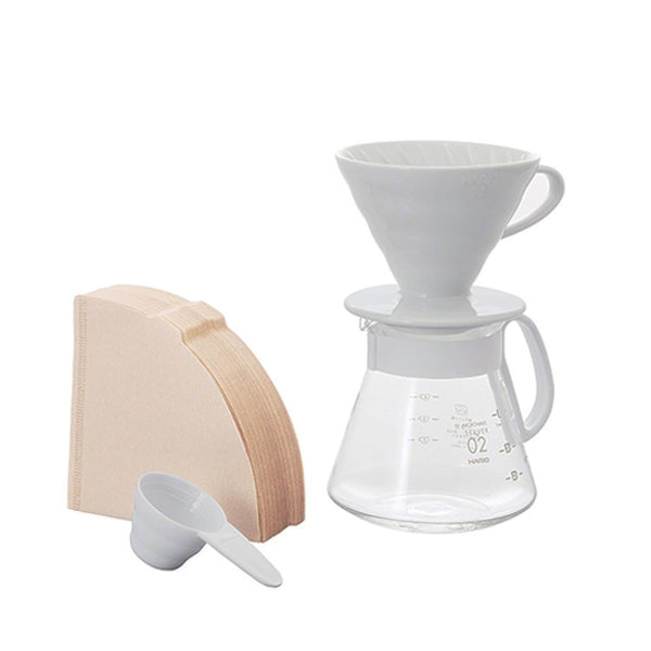 Hario V60 Ceramic Dripper Set (Ideal Gift Kit)