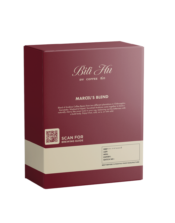 Marcels Specialty Coffee Bean Box 250g - Bili Hu