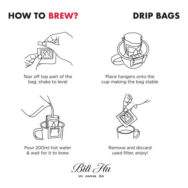 Medium Roast Brew Bags - Bili Hu