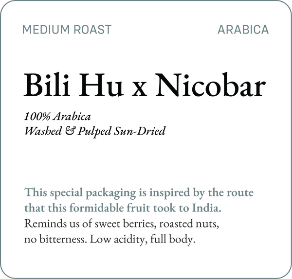 Nicobar Blend 250g Medium Roast Coffee Beans - Bili Hu