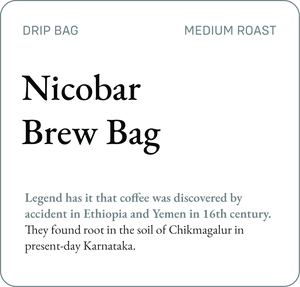 Nicobar Brew Coffee Bean Bags Set of 5 for Coffee Lovers - Bili Hu