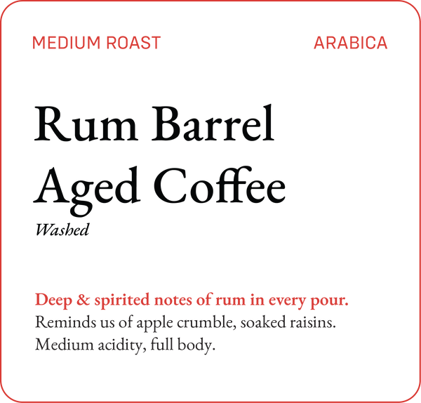 Rum Barrel Aged Coffee - Bili Hu