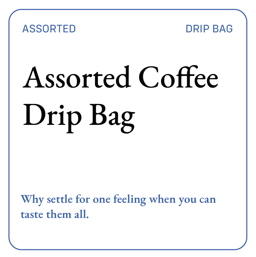 Assorted Drip Coffee Bags (Set of 5) — Bili Hu